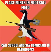 Socially Fed Up Penguin