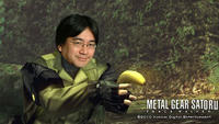 Satoru Iwata Holding Bananas