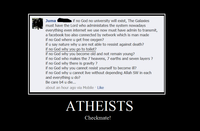 Checkmate, Atheists