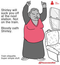 Queensland Rail Etiquette Posters