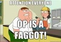 OP is a Faggot