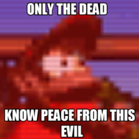 Only The Dead Can Know Peace From This Evil