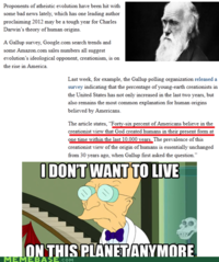 I Don't Want to Live on This Planet Anymore