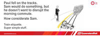 Queensland Rail Etiquette Posters