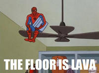 The Floor is Lava / Hot Lava Game