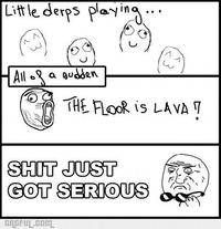 The Floor is Lava / Hot Lava Game