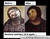 Botched Ecce Homo Painting