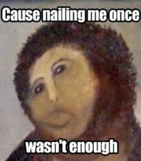 Botched Ecce Homo Painting