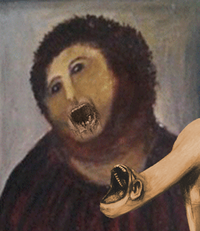 Botched Ecce Homo Painting