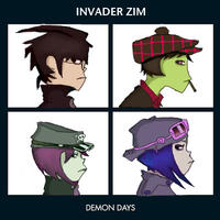 Gorillaz "Demon Days" Cover Art