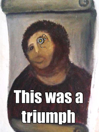 Botched Ecce Homo Painting