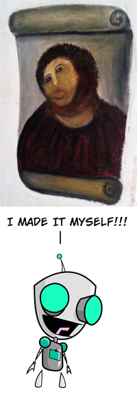 Botched Ecce Homo Painting