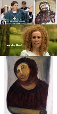 Botched Ecce Homo Painting