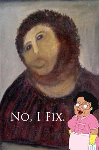 Botched Ecce Homo Painting