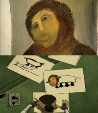 Botched Ecce Homo Painting