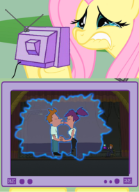 Fluttercry / Characters Watching Tv