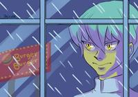 Season 0 Kaiba Staring At the Rain Through a Window