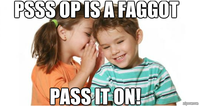OP is a Faggot