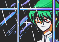 Season 0 Kaiba Staring At the Rain Through a Window