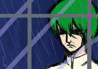 Season 0 Kaiba Staring At the Rain Through a Window