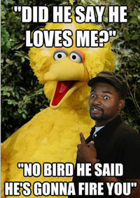 Fired Big Bird / Mitt Romney Hates Big Bird