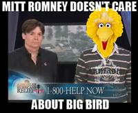 Fired Big Bird / Mitt Romney Hates Big Bird