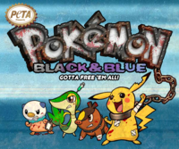 Pokémon Black and Blue / PETA Pokémon Parody