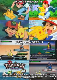 Pokémon Black and Blue / PETA Pokémon Parody