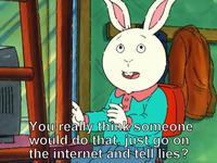 Just Go On The Internet and Tell Lies