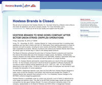Hostess Bankruptcy / No More Twinkies