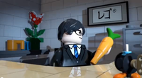 Satoru Iwata Holding Bananas