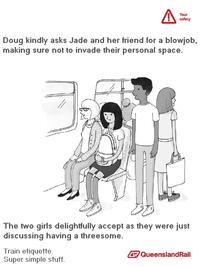 Queensland Rail Etiquette Posters