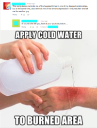 Apply Cold Water To That Burn