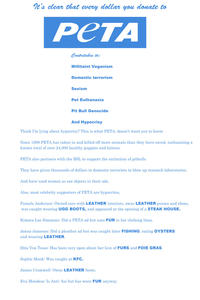 People for the Ethical Treatment of Animals (PETA)