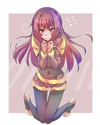 anime human hair color fictional character purple cartoon mythical creature mangaka