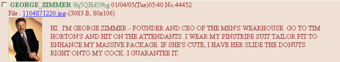 George Zimmer Copypasta