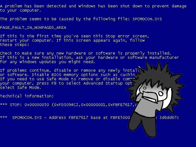 Blue Screen of Death (BSoD)