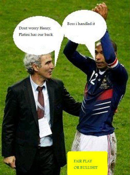 Thierry Henry's hand