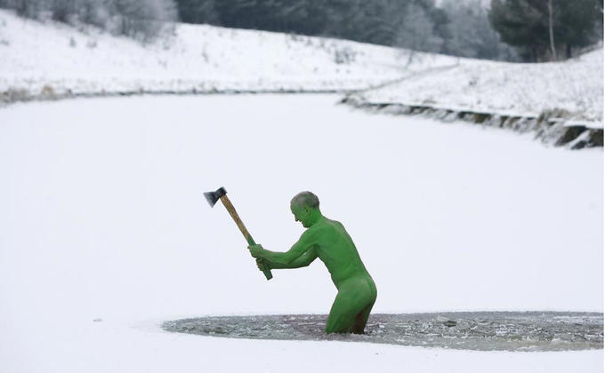 Naked Guy With Axe
