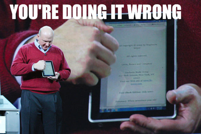 You're Doing It Wrong