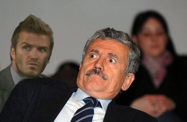 David Beckham reaction face