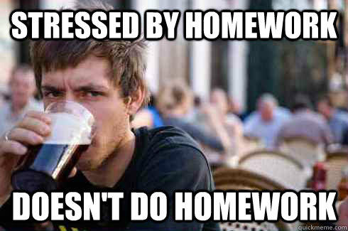 Lazy College Senior
