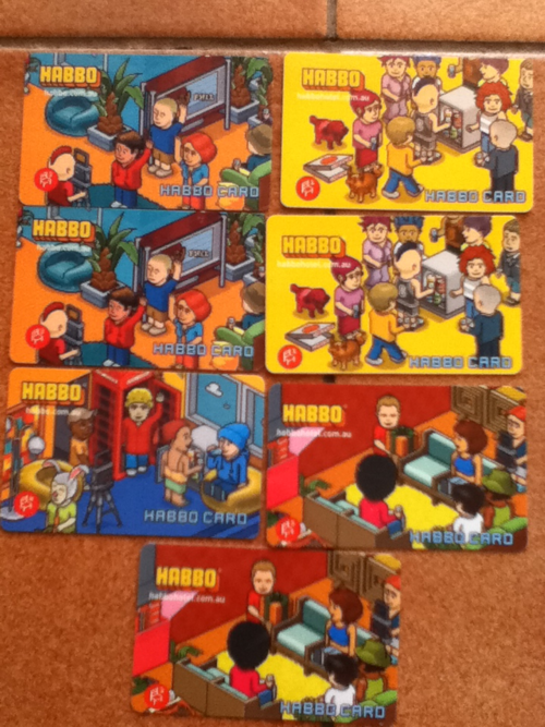 Habbo Game Cards