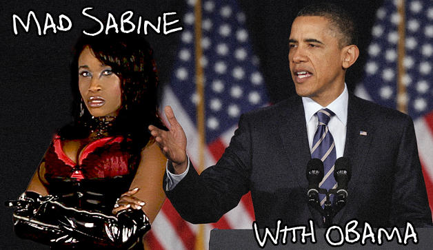 Mad Sabine Mondestin With Obama