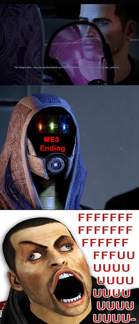 Tali Face Reveal ME3 Ending