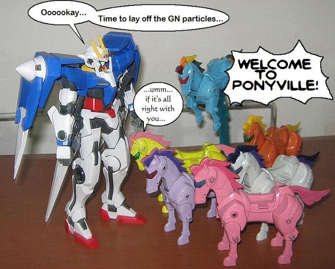 OO Gundam meets Ponies