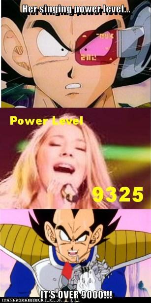 Her Singing Power Level... IT'S OVER 9000!!!