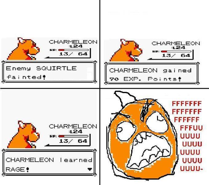 Charmander learned Rage!