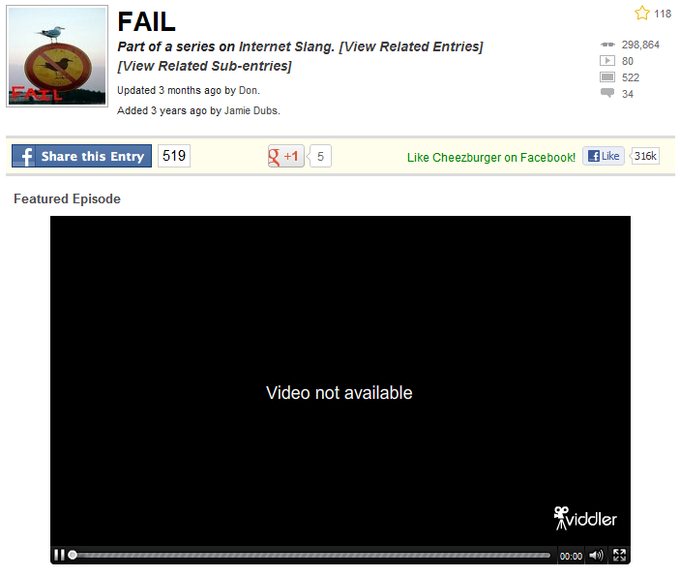 Not sure if intentional fail or legit one.