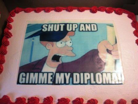 I made this for my sisters Graduation, class of 2012